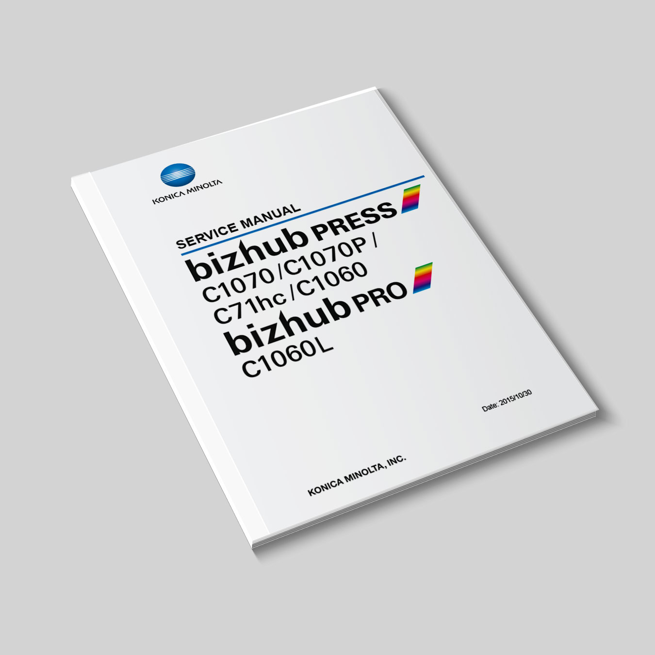 Manual de Serviço Konica Minolta BIZHUB PRESS C1060 C1070 C1070P C71hc Pro-C1060L