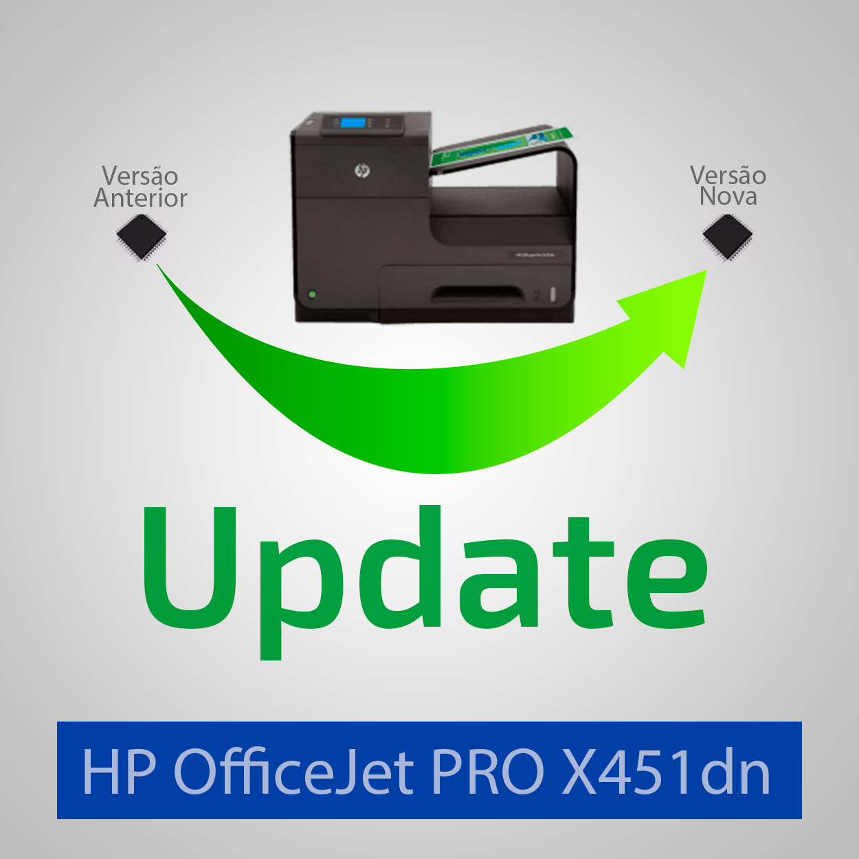 Update HP X451dn