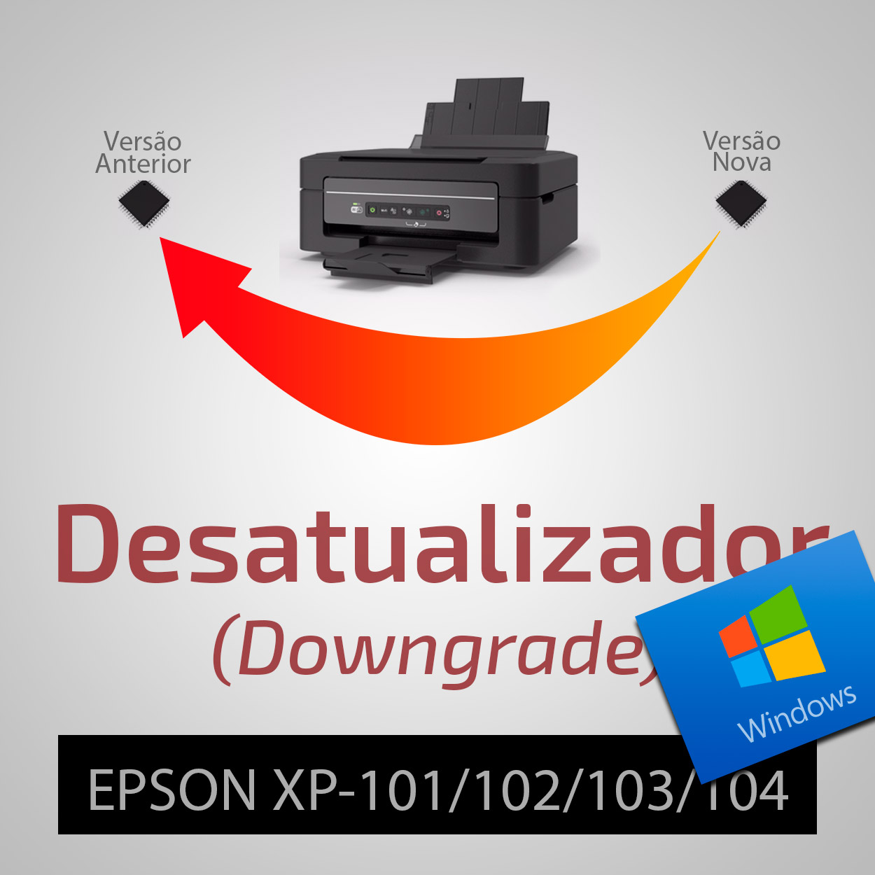 Epson XP-101, XP-102, XP-103 e XP-104 - Desatualizador / Downgrade de Firmware