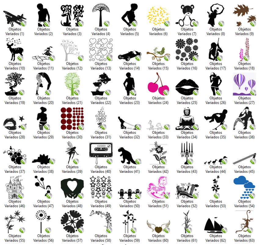 Objetos Variados - 198 Vetores