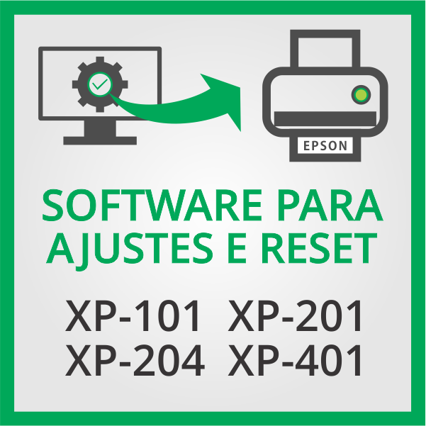 Epson XP-101, XP-201, XP-204 e XP-401 | Software para Ajustes e Reset das Almofadas