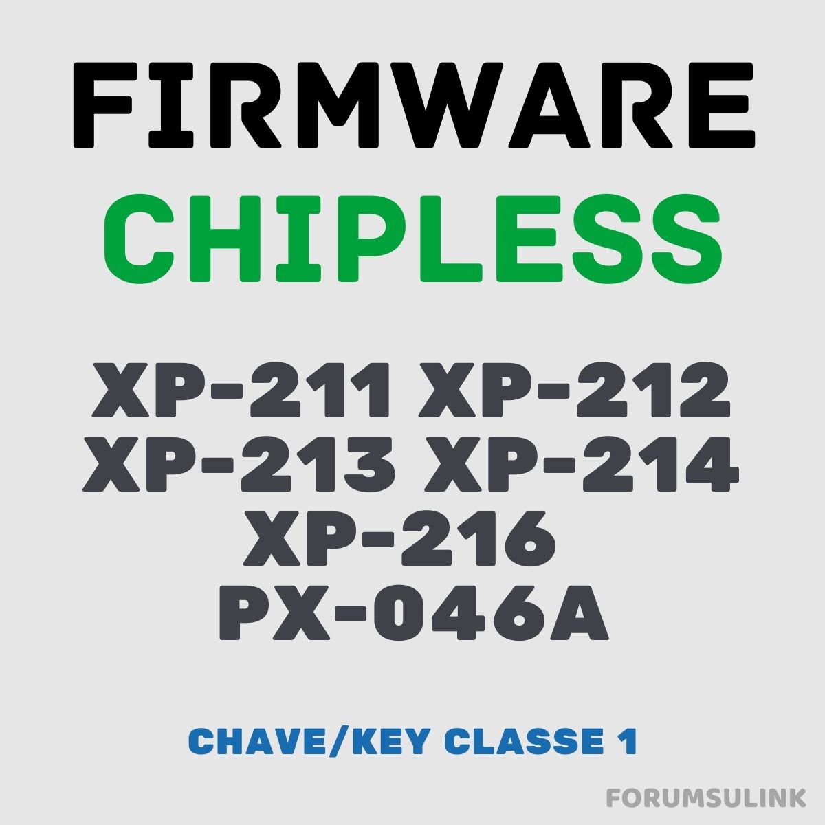 Epson XP-211, XP-212, XP-213, XP-214, XP-216 e PX-046A | Arquivo de Software Firmware ChipLess
