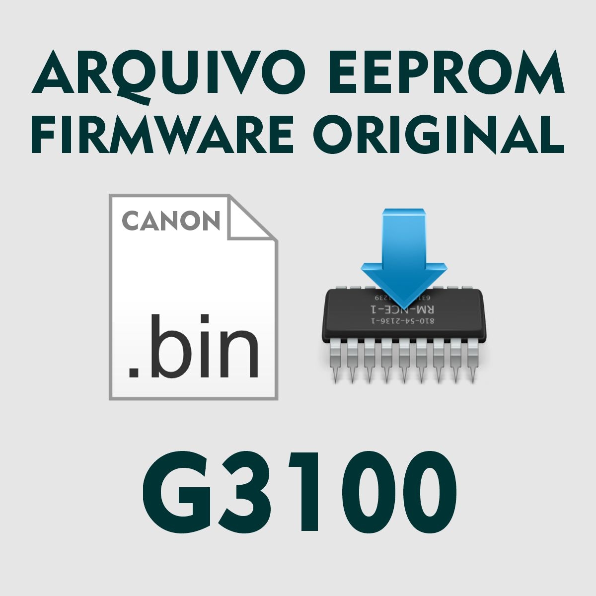 Canon G3100 | Arquivo de Eeprom Firmware .bin - Original