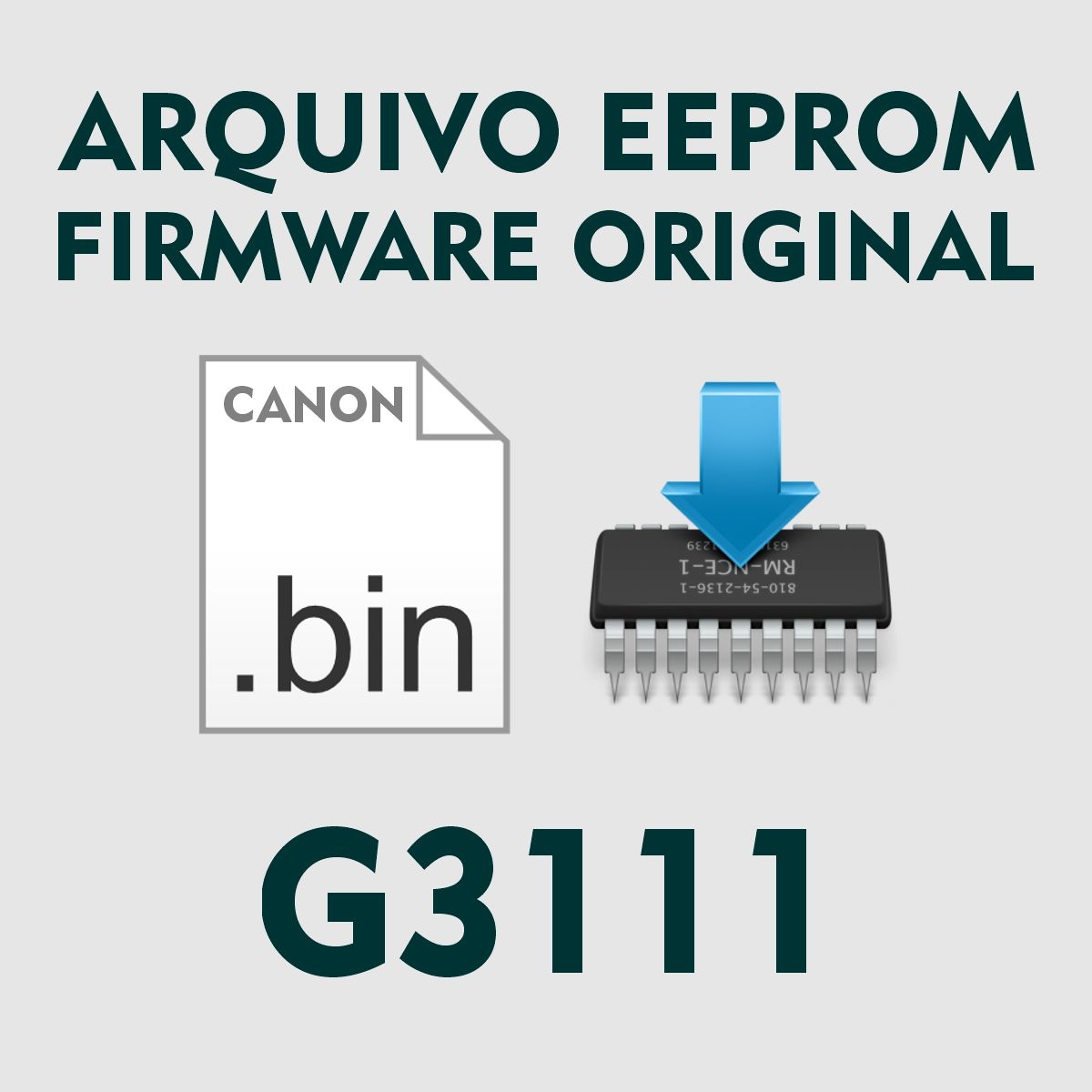 Canon G3111 | Arquivo de Eeprom Firmware .bin - Original
