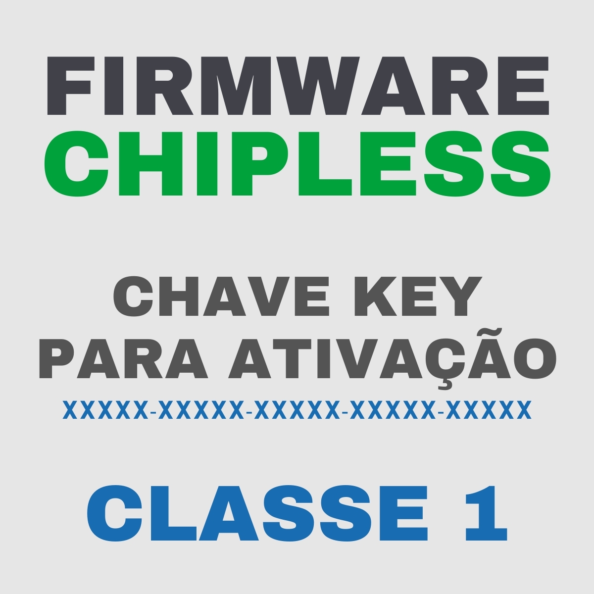 Chave Key de Ativação Firmware ChipLess para Impressora Epson - Classe 1