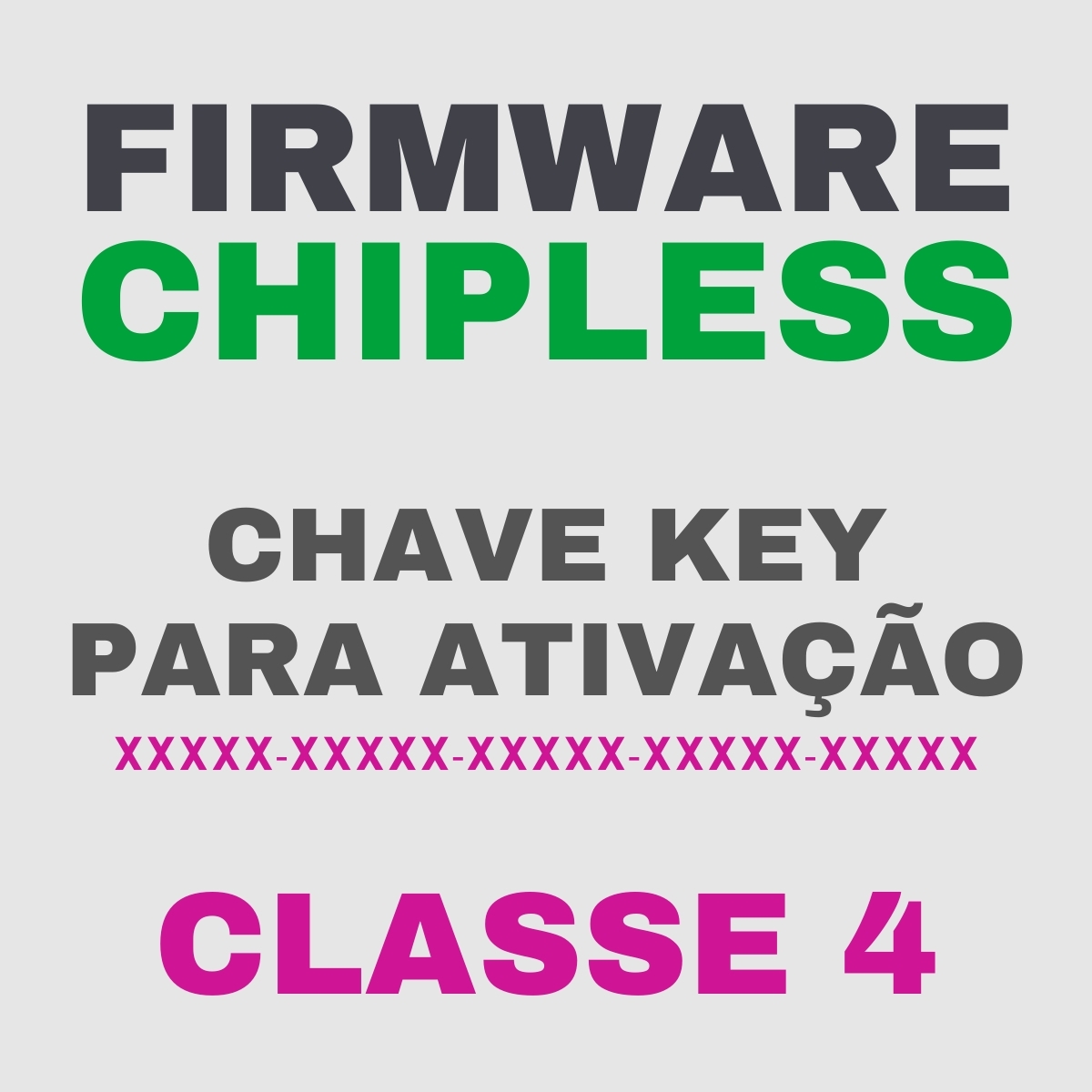 Chave Key de Ativação Firmware ChipLess para Impressora Epson - Classe 4