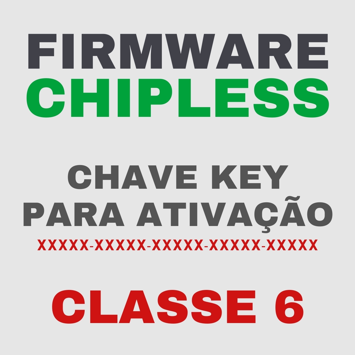 Chave Key de Ativação Firmware ChipLess para Impressora Epson - Classe 6