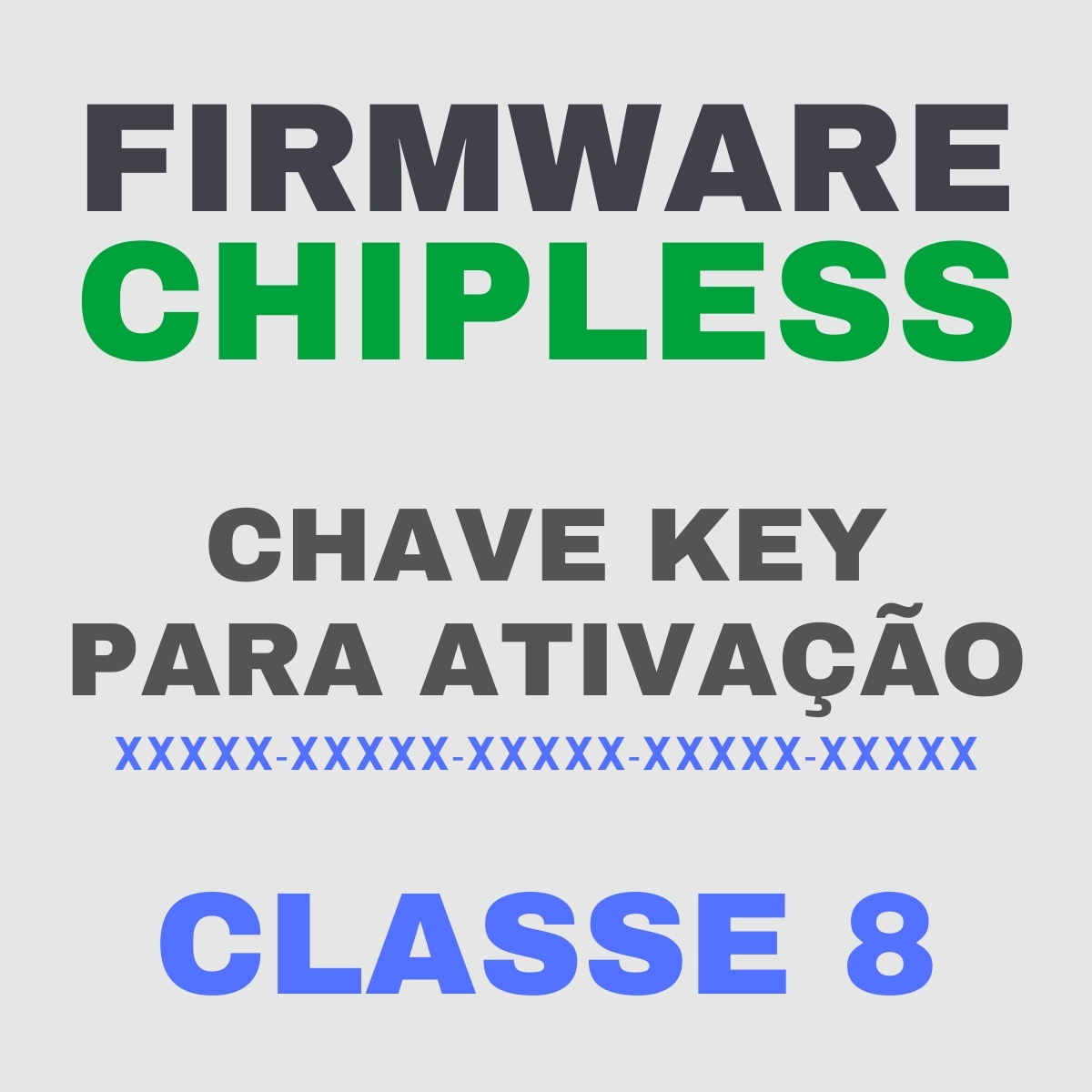 Chave Key de Ativação Firmware ChipLess para Impressora Epson - Classe 8